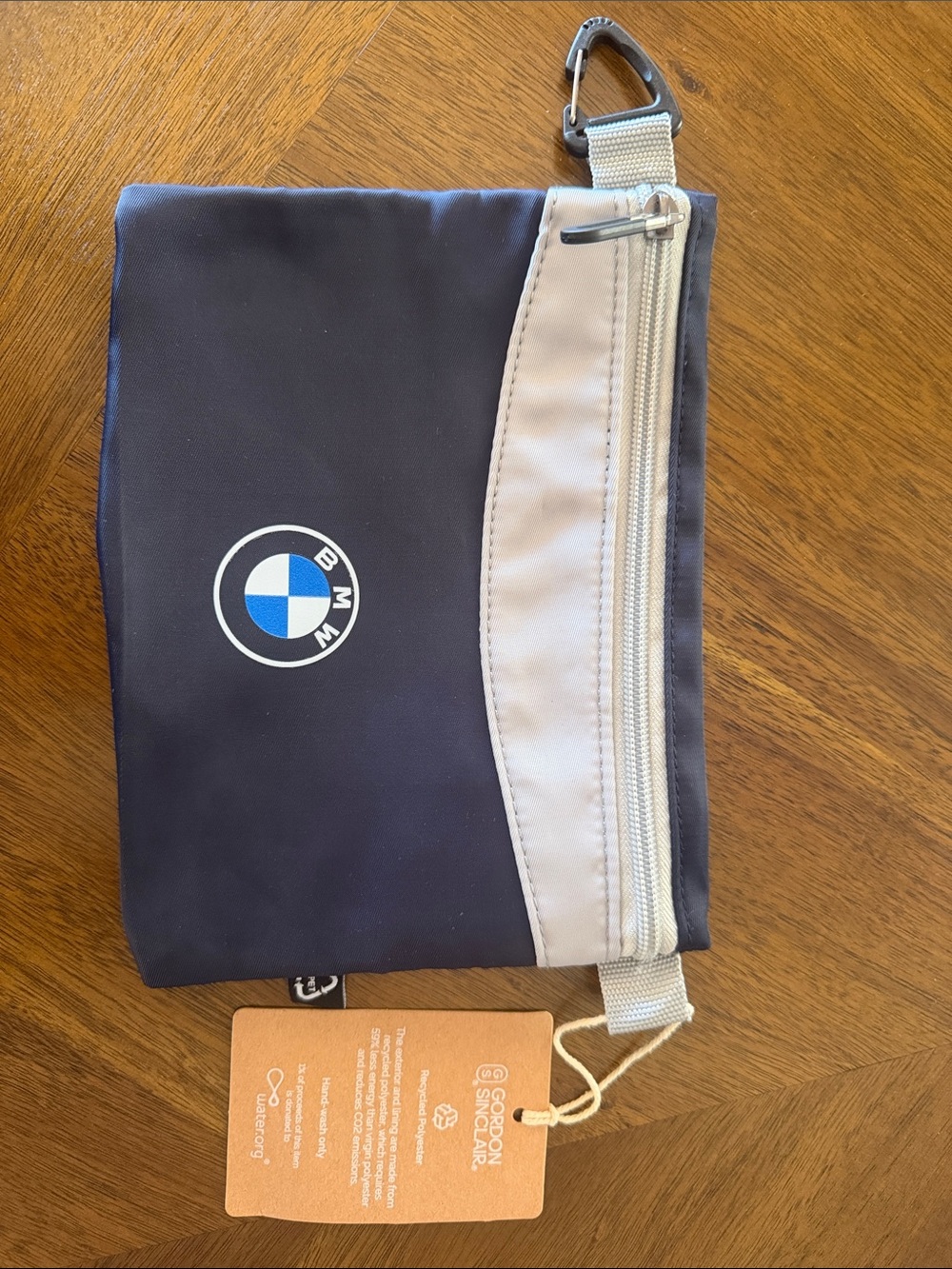 BMW Navy and Light Gray Men’s Belt Bag - Picture 2 of 5